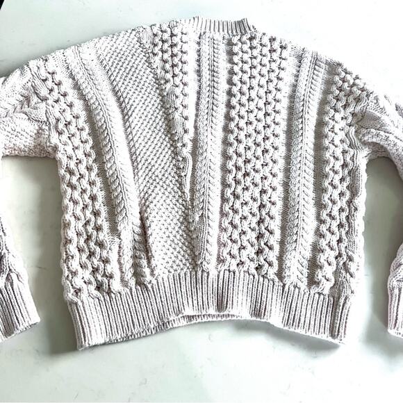 STELLA MCCARTNEY KIDS Oversized chunky knit ecru sweater size 14 - Picture 7 of 7